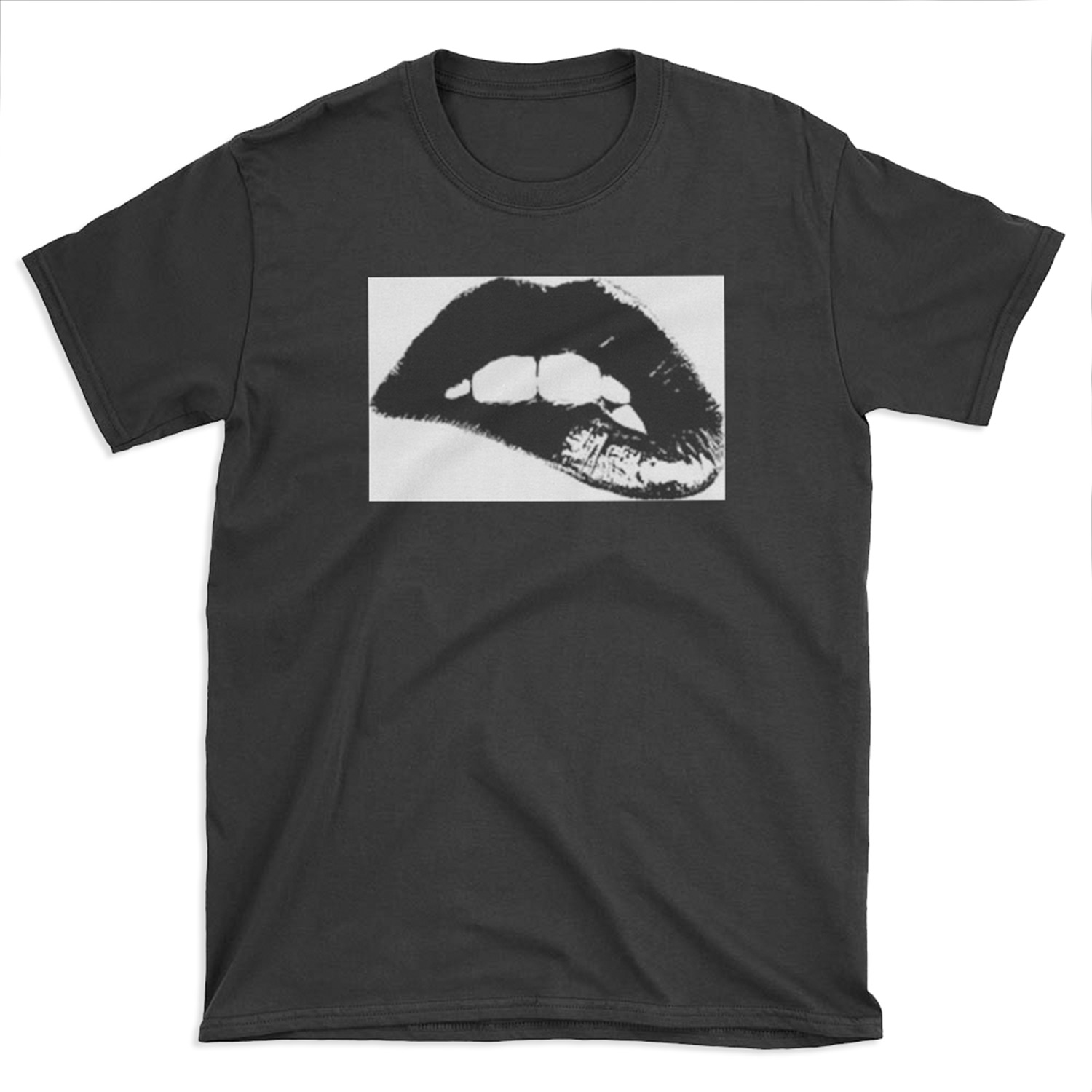 Black and White Lips Wall Decor T-shirt Tee