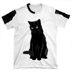 Black Cat 5 AOP T-shirt Tee