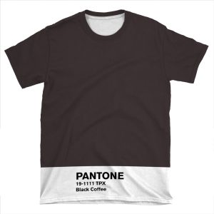 Black Coffee Pantone AOP T-shirt Tee