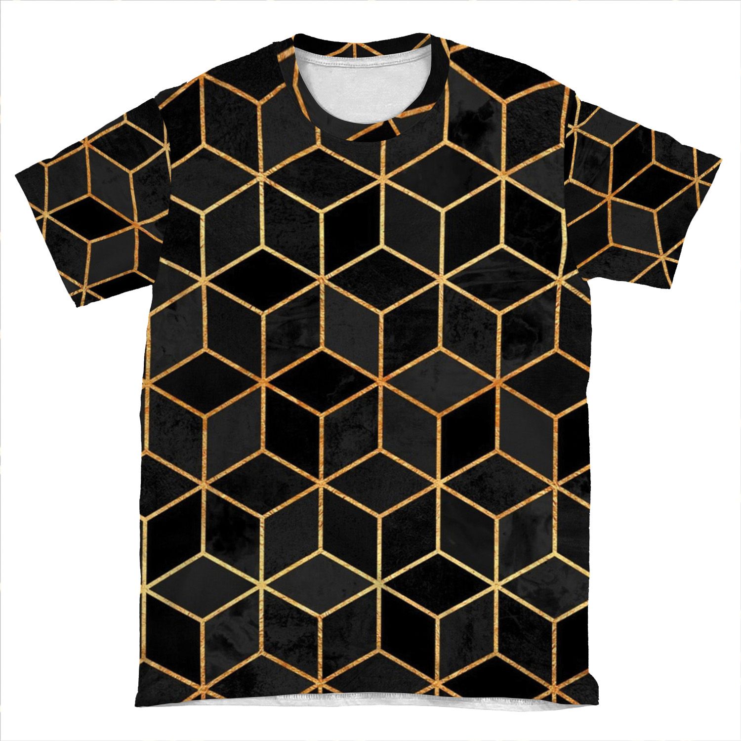 Black Cubes AOP T-shirt Tee