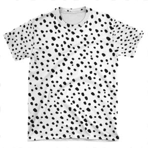 Black Dots By Minikuosi AOP T-shirt Tee
