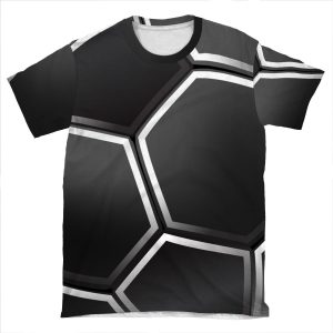 Black Football Ball Iphone / Samsung Galaxy AOP T-shirt Tee