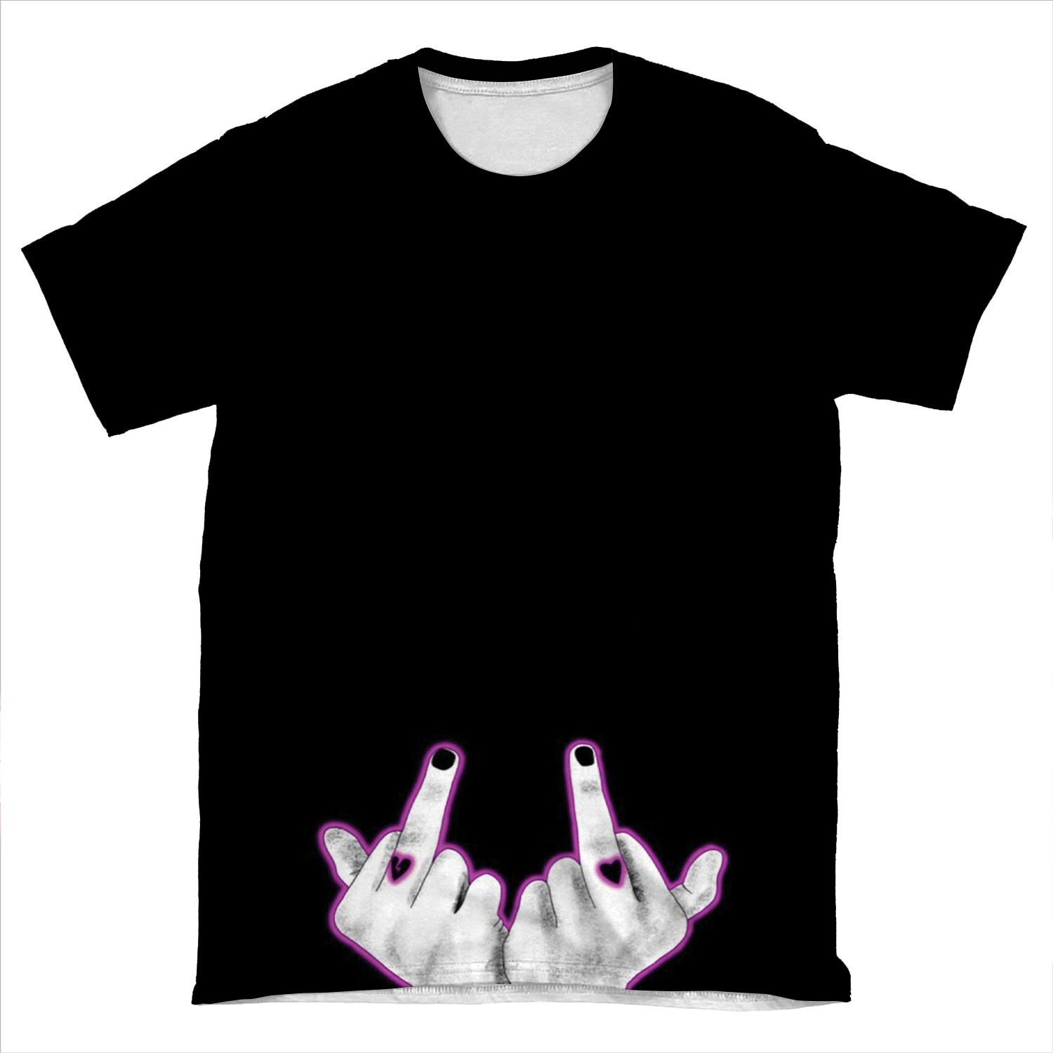 Black Hearts Club AOP T-shirt Tee