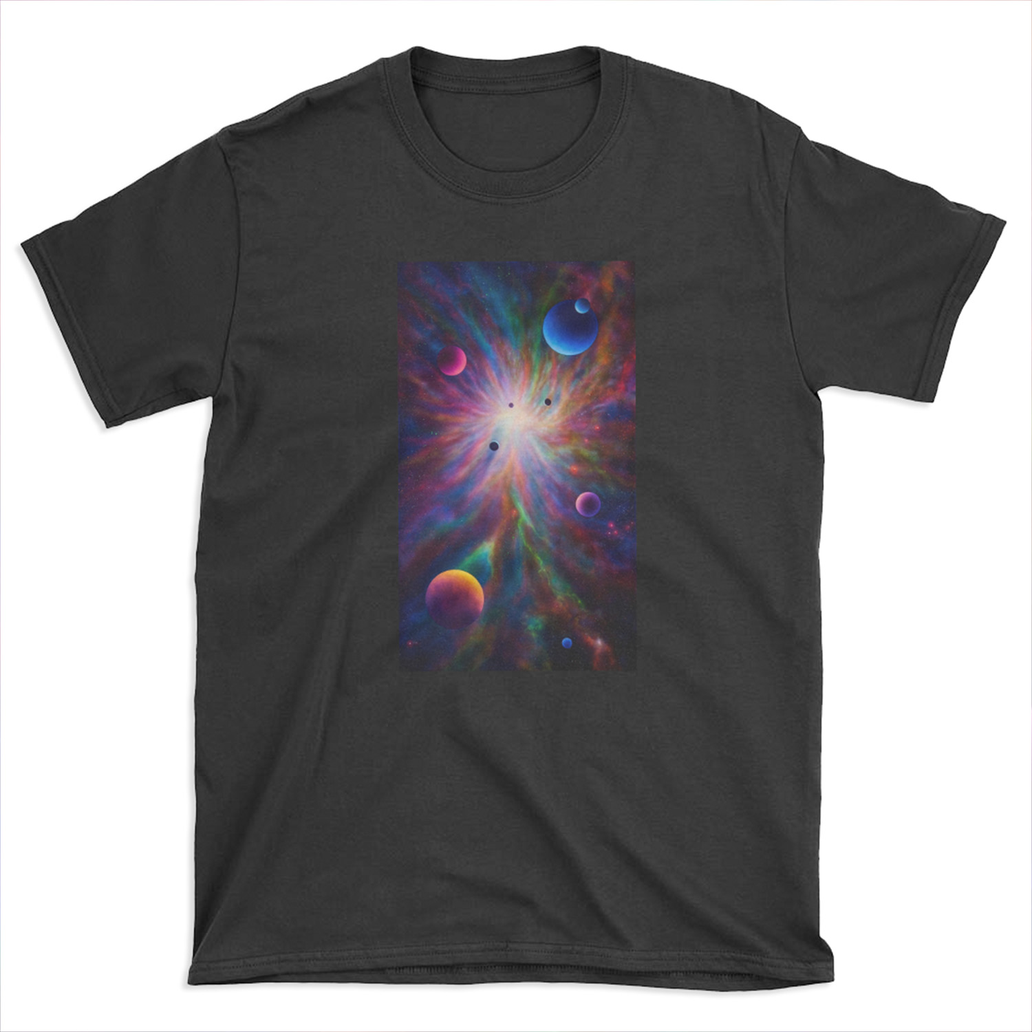 Black Light Space Painting "SB-01" T-shirt Tee