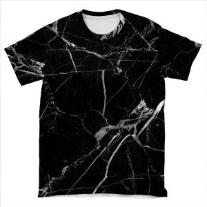 Black Marble AOP T-shirt Tee