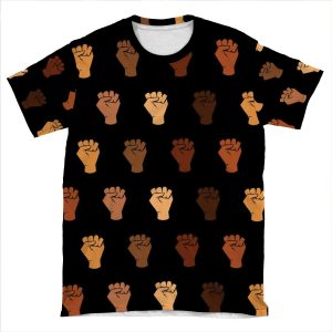 Black Power AOP T-shirt Tee