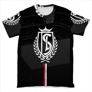Black Standard De LieGe AOP T-shirt Tee