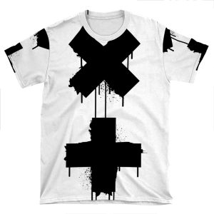 Black White Garrix AOP T-shirt Tee