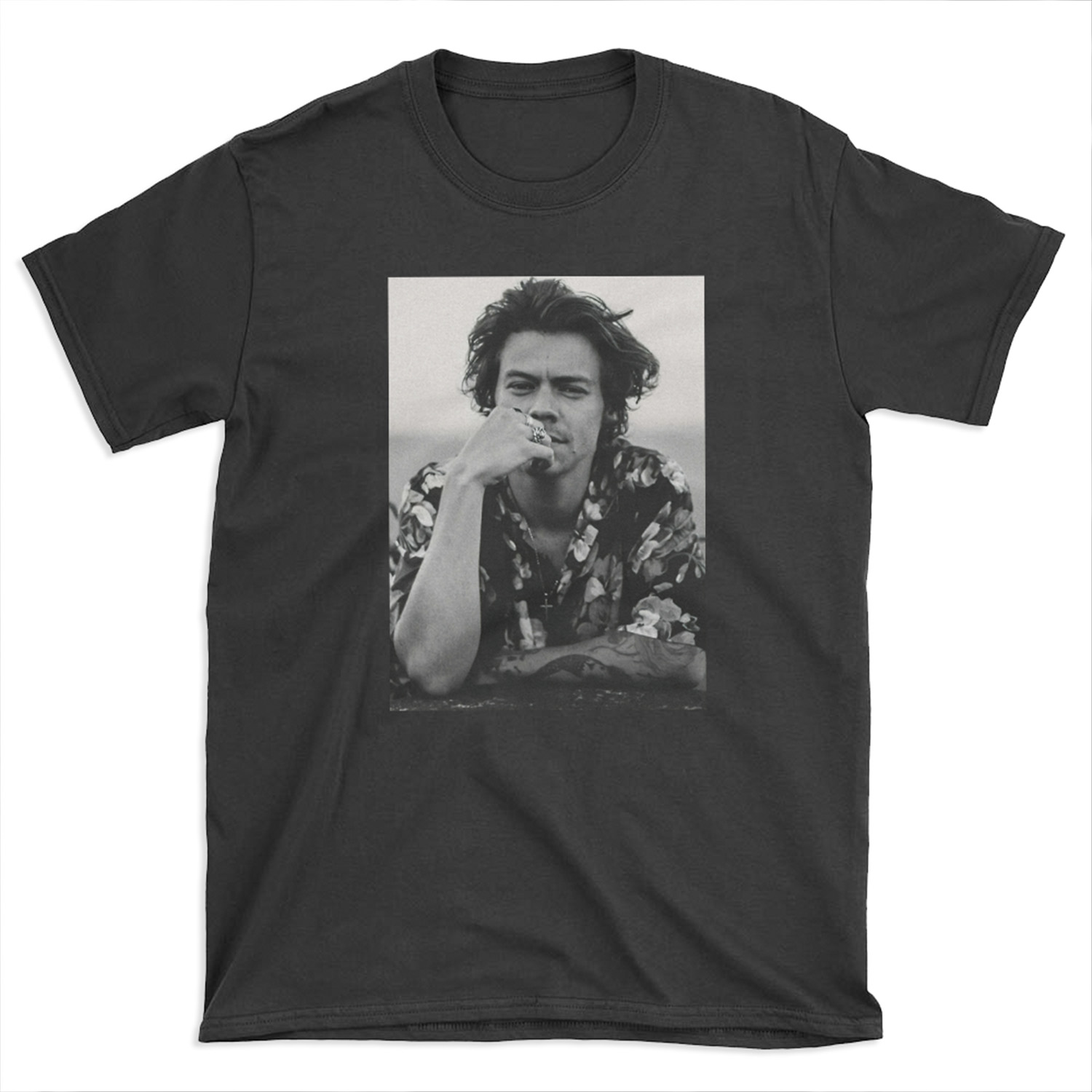 Black White Harry Handsome T-shirt Tee