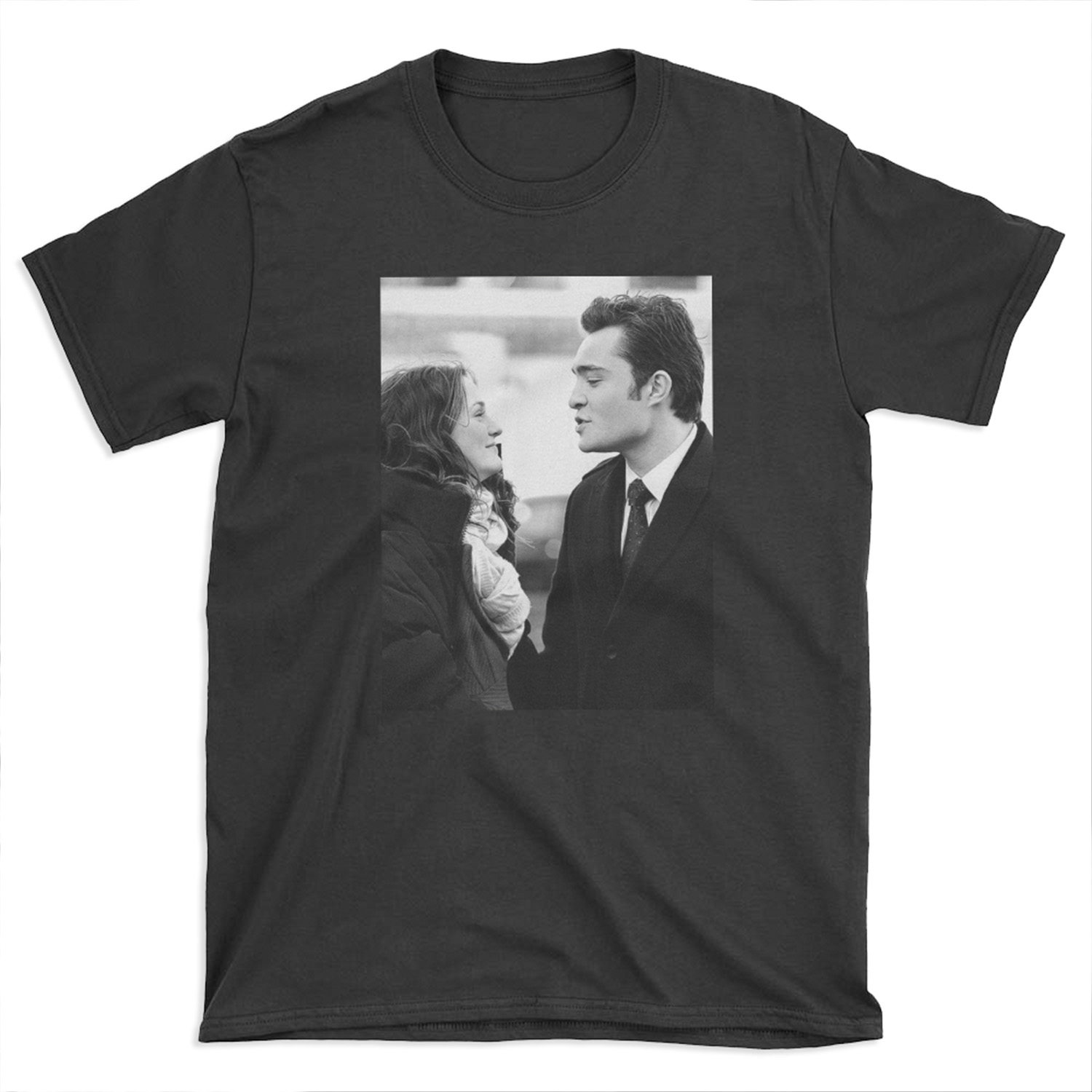 Blair and Chuck Black & White. T-shirt Tee