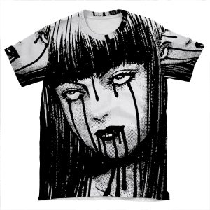 Bloody Tears Tomie - Junji Ito AOP T-shirt Tee