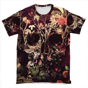 Bloom Skull AOP T-shirt Tee