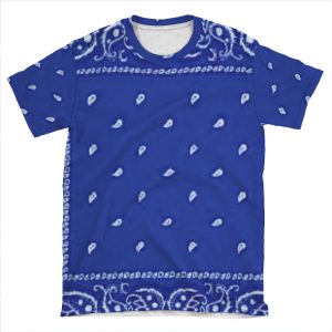 Blue Bandana 2 AOP T-shirt Tee