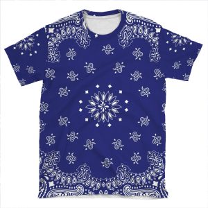 Blue Bandana AOP T-shirt Tee