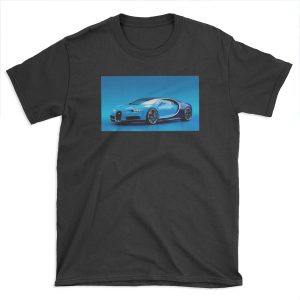 Blue-Bugatti-Chiron-4 T-shirt Tee