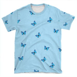 Blue Butterfly 4 AOP T-shirt Tee