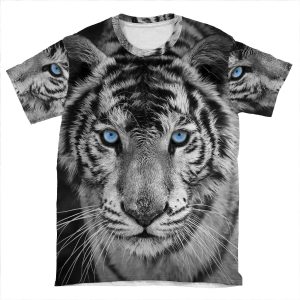 Blue Eyed Bengal Tiger AOP T-shirt Tee