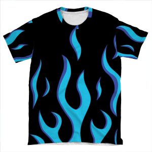 Blue Flame AOP T-shirt Tee