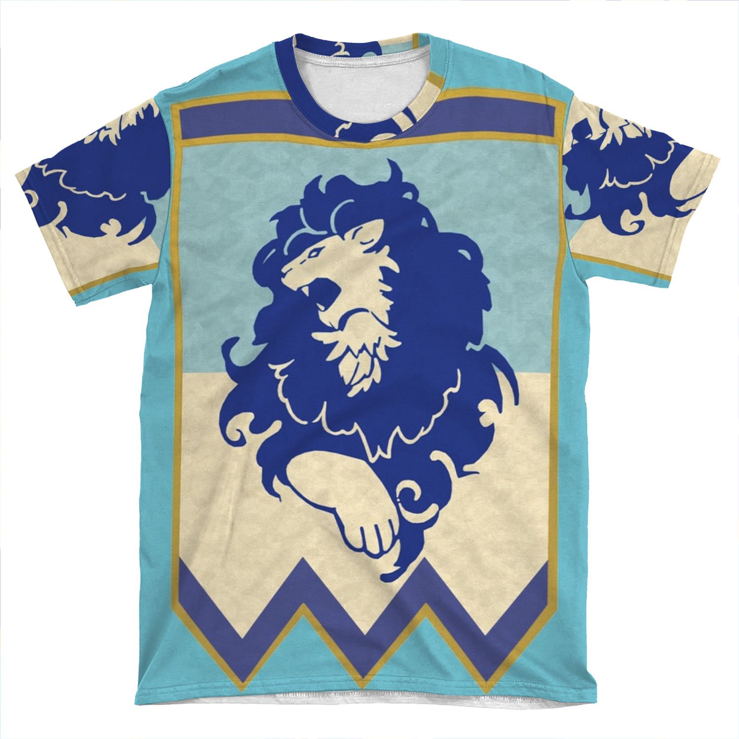 Blue Lions Logo - Version 2 AOP T-shirt Tee