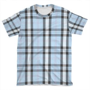 Blue Pastel Plaid AOP T-shirt Tee