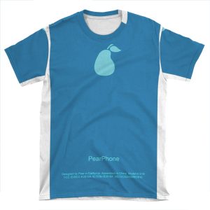 Blue Pearphone AOP T-shirt Tee