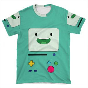 Bmo Sits And Waves - Adventuretimes AOP T-shirt Tee