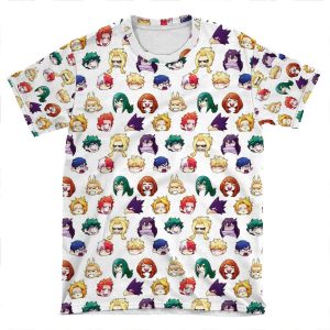 Bnha Pattern AOP T-shirt Tee