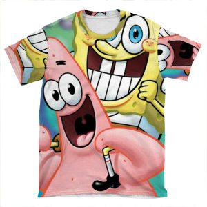 Bob And Patrick Best Friends Pt.2 AOP T-shirt Tee