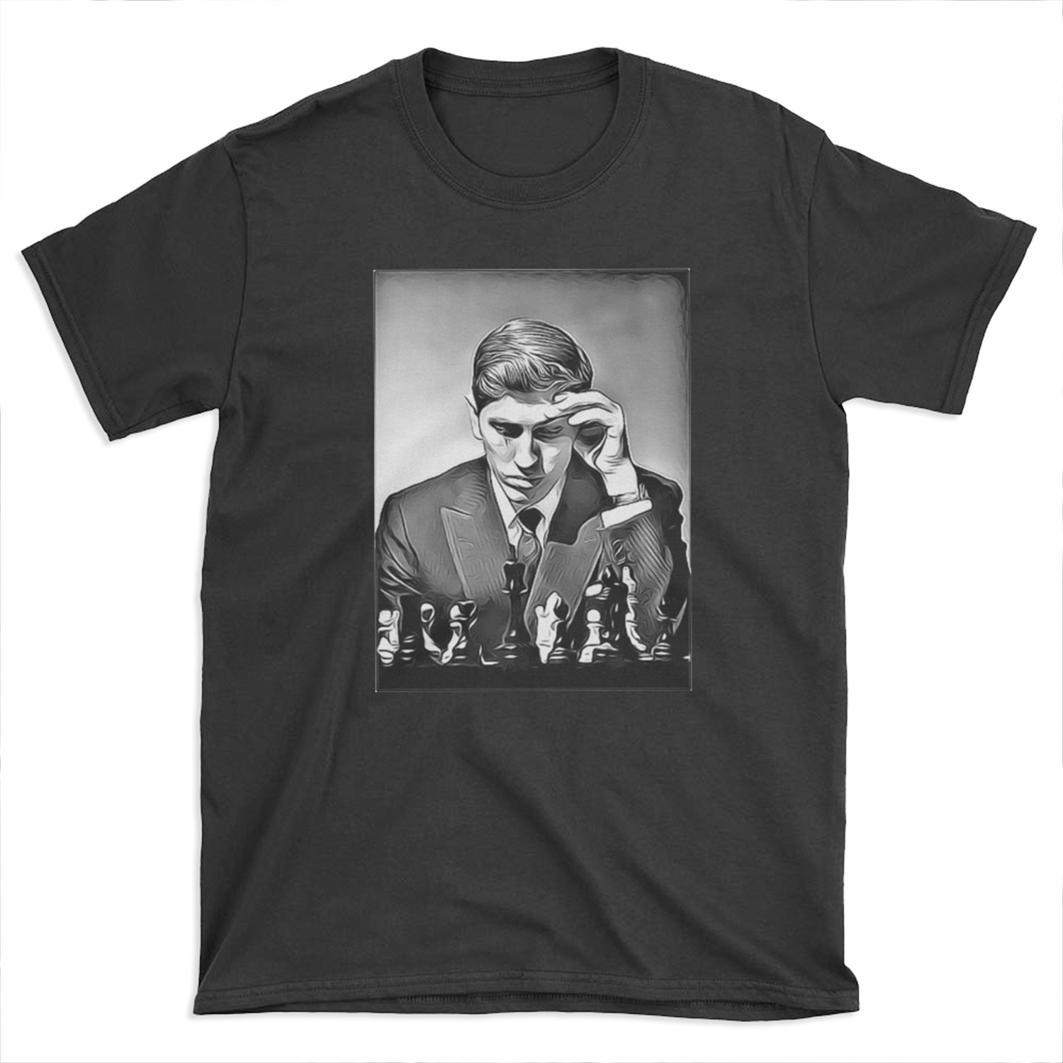 Bobby Fischer Chess Genius T-shirt Tee