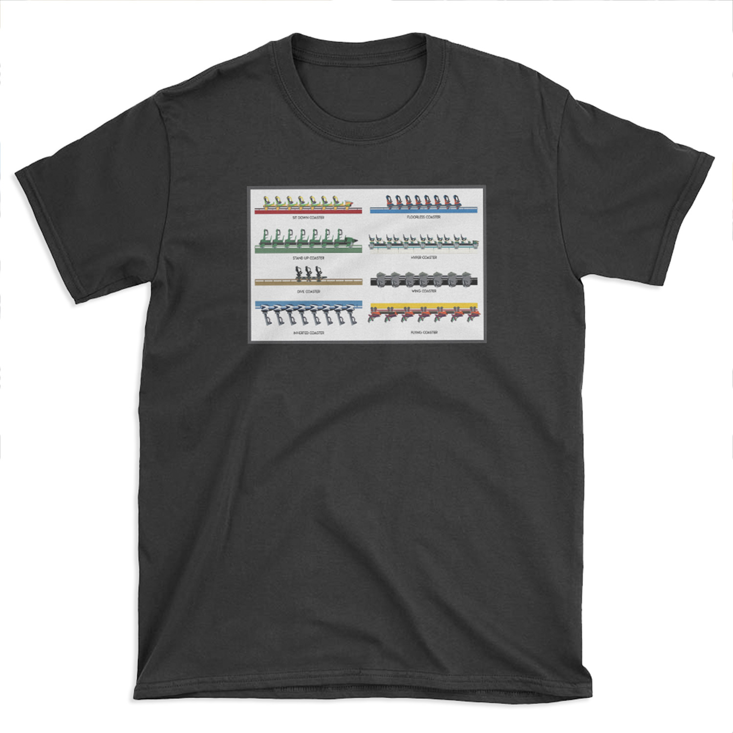 Bolliger and Mabillard B&M Rollercoaster Range Design T-shirt Tee