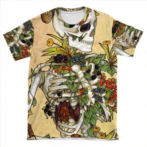 Bones And Botany AOP T-shirt Tee