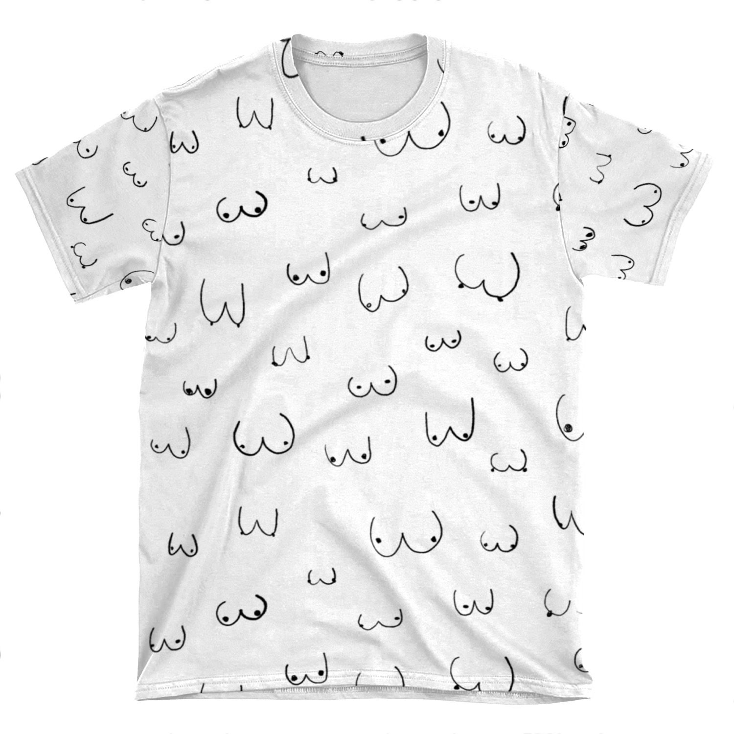 Boobie Boob Print! AOP T-shirt Tee