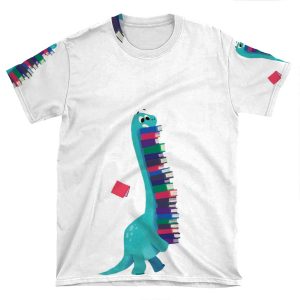 Book Dinosaurs 01 AOP T-shirt Tee