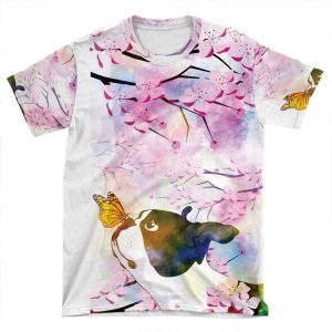 Boston Terrier Found A Friend AOP T-shirt Tee