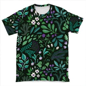Botanical Herbs AOP T-shirt Tee