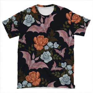 Botanical - Moths And Night Flowers AOP T-shirt Tee