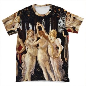 Botticelli - La Primavera (Spring) (1481 - 1482) AOP T-shirt Tee