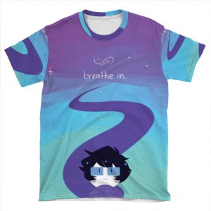 Breathe Out. AOP T-shirt Tee