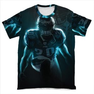 Brian Dawkins Philadelphia Sports Art AOP T-shirt Tee