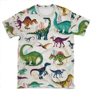 Bright Dinosaurs AOP T-shirt Tee