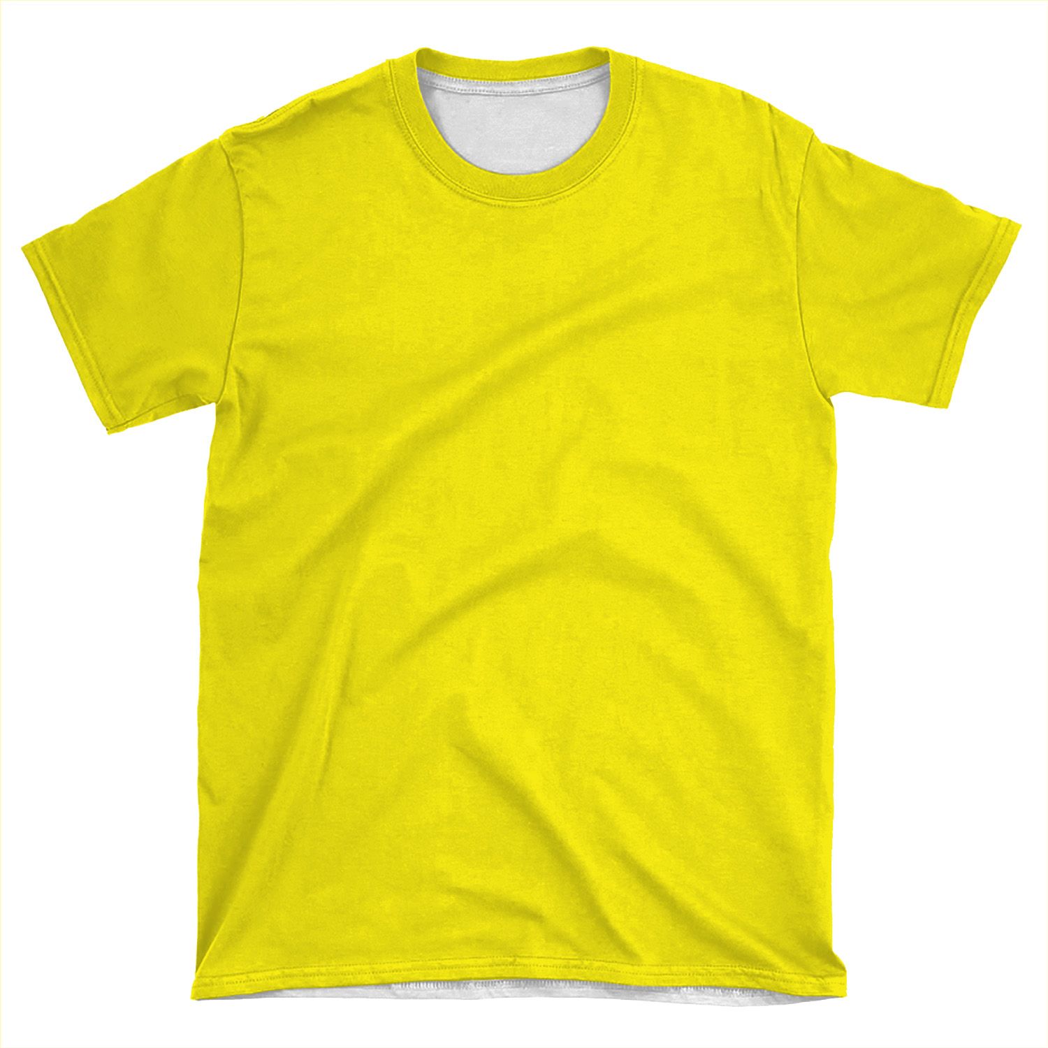 Bright Fluorescent Yellow Neon AOP T-shirt Tee