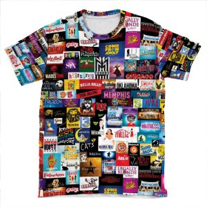 Broadway Show Logo Collage AOP T-shirt Tee