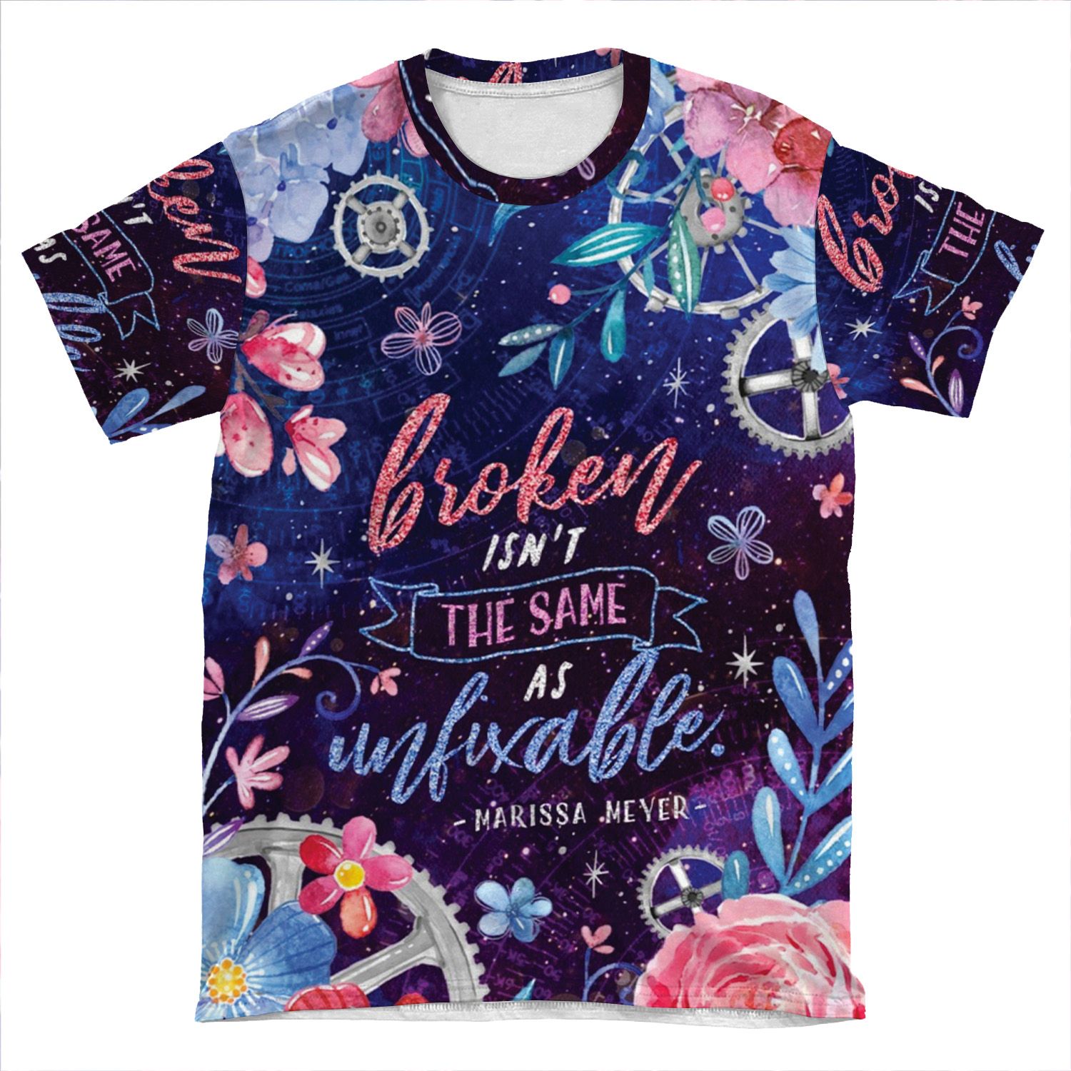 Broken Isn't The Same AOP T-shirt Tee