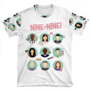 Brooklyn Nine-Nine Squad AOP T-shirt Tee