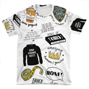 Brooklyn Nine Nine Tv Show Art AOP T-shirt Tee