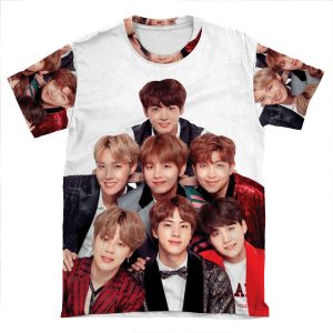 Bts 4Th | Family Photo AOP T-shirt Tee