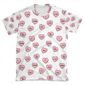 Bts Hearts AOP T-shirt Tee