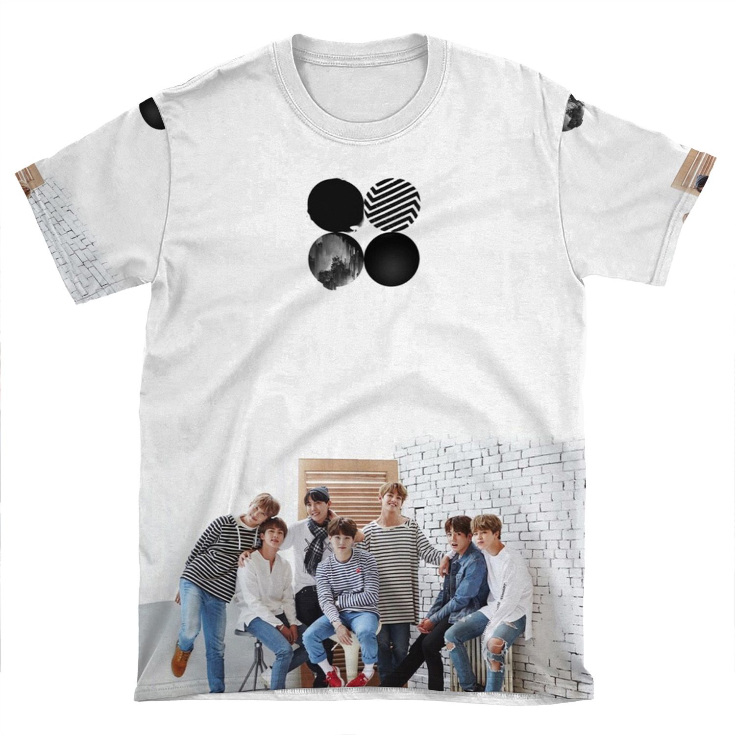 Bts Ot7 - Wings AOP T-shirt Tee