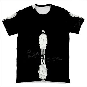 Bts - Rm Mono Reflection AOP T-shirt Tee