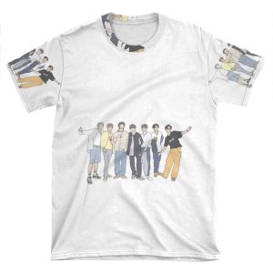 Bts Style K-Pop Boy Band AOP T-shirt Tee